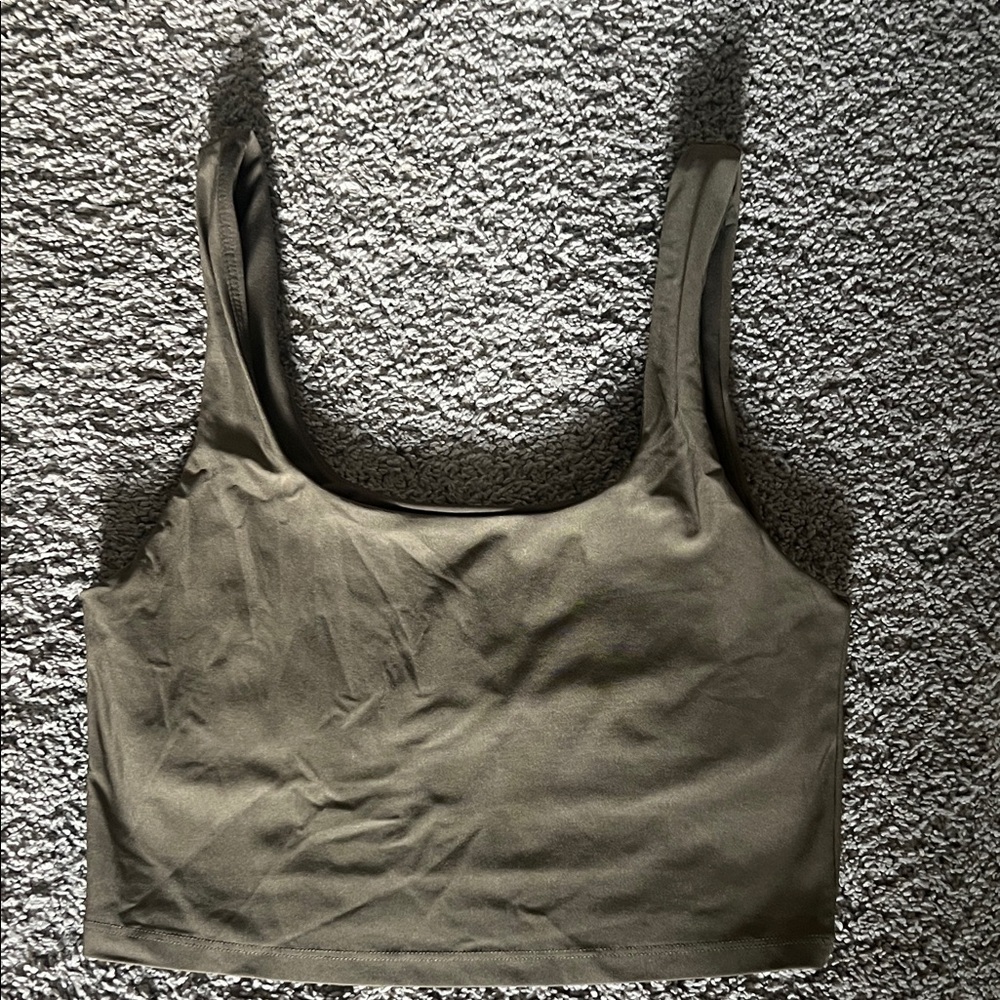 Fabletics cropped shelf bra tank